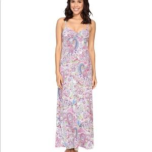 Tommy Bahama Pink Palais Paisley Strapless Maxi Dress